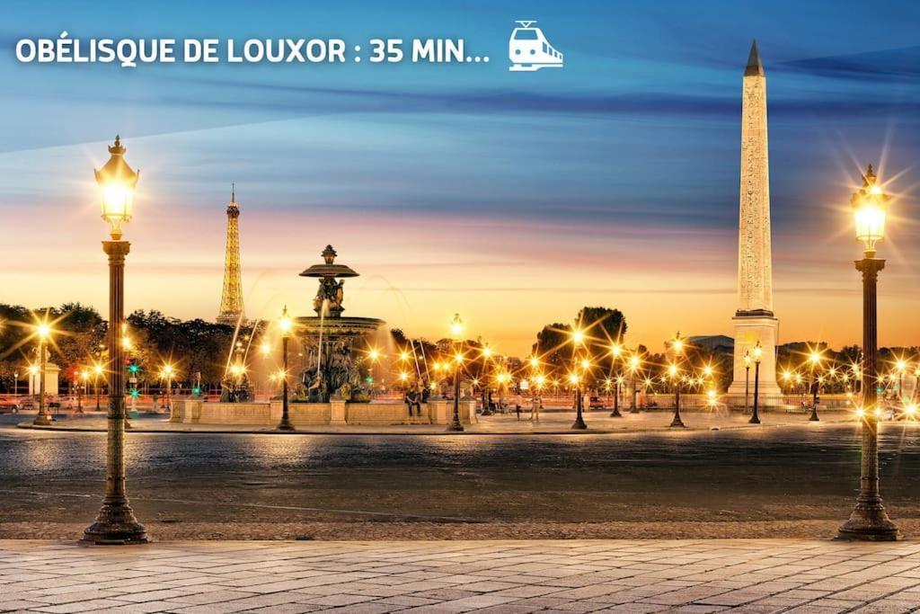 דירות וילנב לה-גרנה Escapade Parisienne A 25 Minutes De La Tour Eiffel מראה חיצוני תמונה