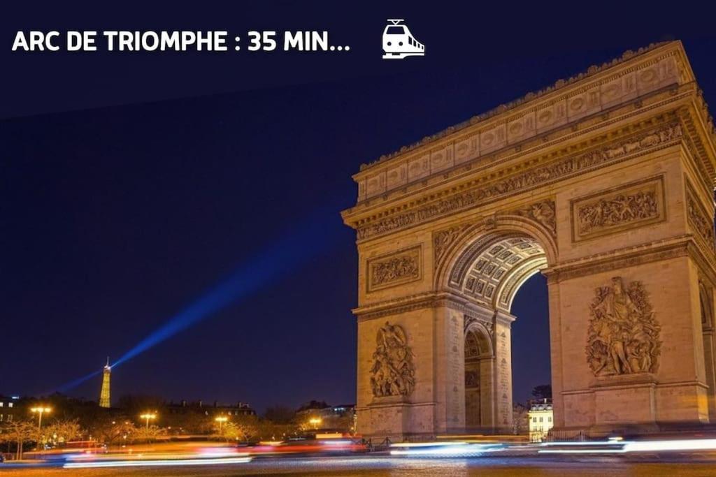 דירות וילנב לה-גרנה Escapade Parisienne A 25 Minutes De La Tour Eiffel מראה חיצוני תמונה
