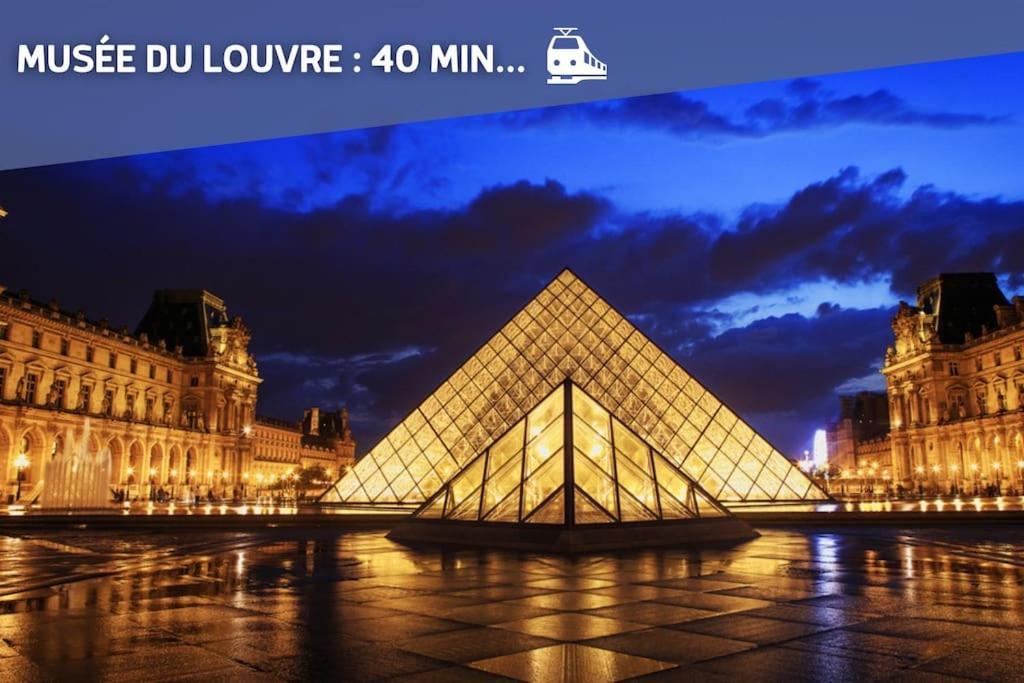 דירות וילנב לה-גרנה Escapade Parisienne A 25 Minutes De La Tour Eiffel מראה חיצוני תמונה
